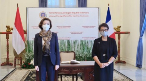 Menhan Perancis-Menlu RI Bahas Isu Pertahanan dan Indo-Pasifik 