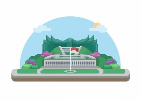 Istana Negara di IKN diresmikan Presiden Jokowi