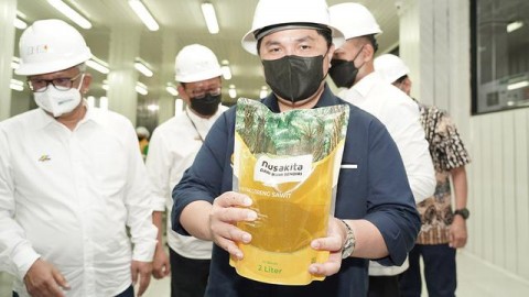 Menteri Erik Ajak Swasta Ikuti Jejak PTPN Bereskan  Soal Migor