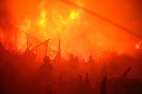 Kerugian Kebakaran Kalianyar Rp 3 Miliar