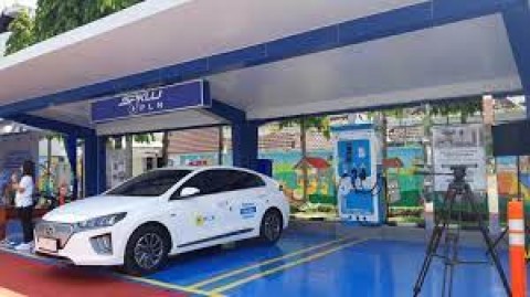 PENURUNAN EMISI KARBON : SPKLU Bus Listrik Dibangun