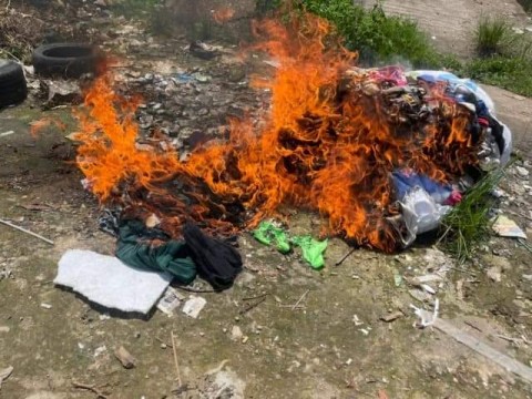 14.934 Bal Pakaian Bekas Impor Dimusnahkan